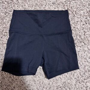 Lululemon Athletica Black Bike Shorts Wunder Train High Rise Short 4”